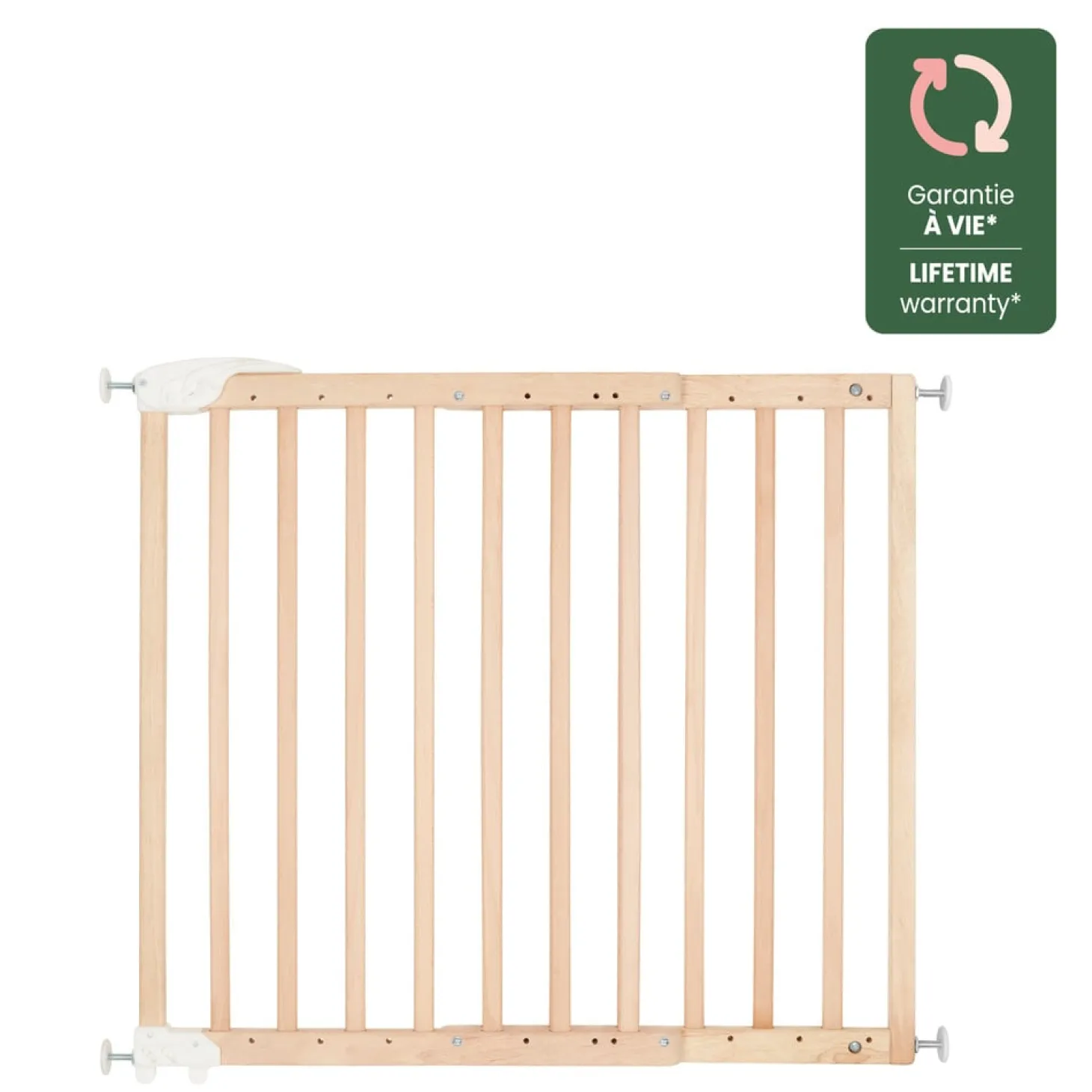 Badabulle Barrière extensible Deco Pop Bois Naturel