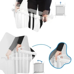 Badabulle Barrière extensible Deco Pop Blanc