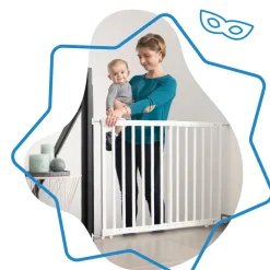 Badabulle Barrière extensible Deco Pop Blanc