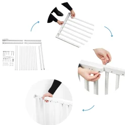 Badabulle Barrière extensible Deco Pop Blanc