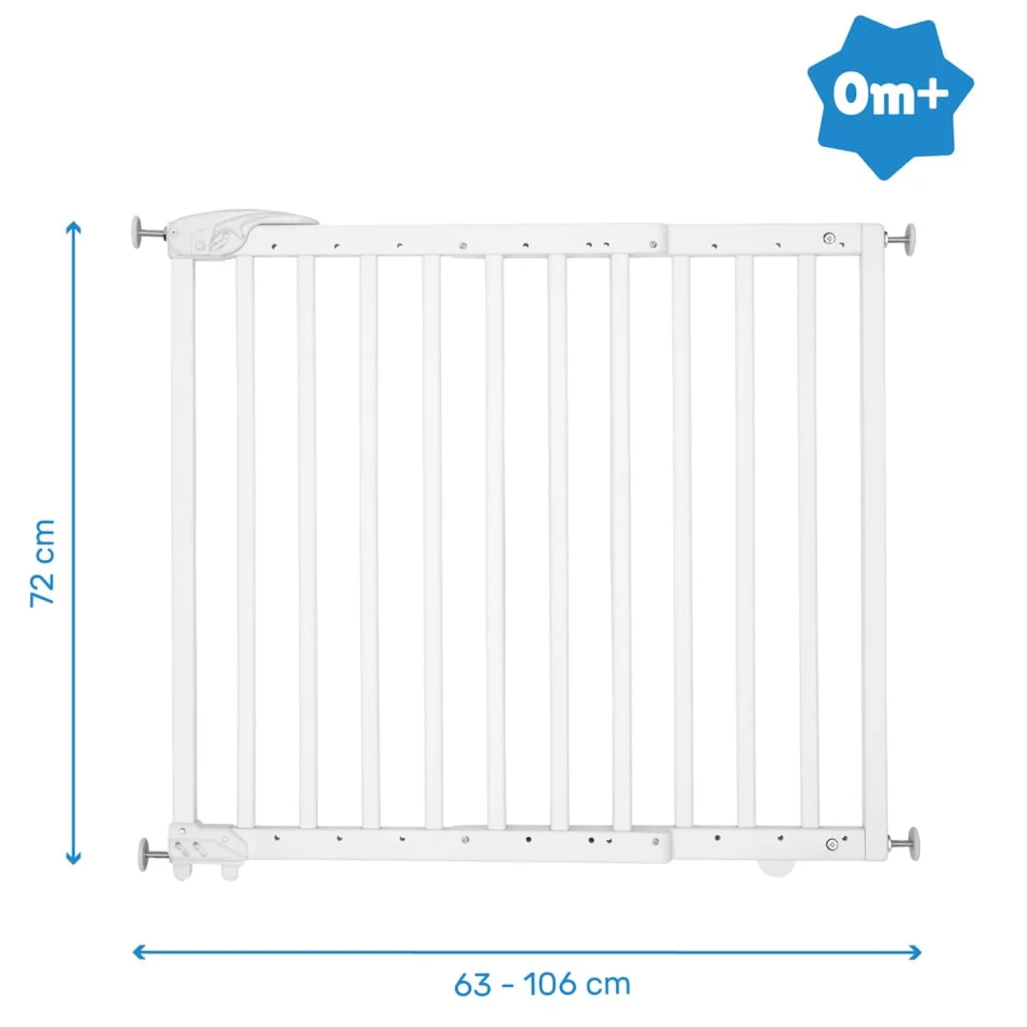 Badabulle Barrière extensible Deco Pop Blanc