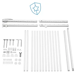 Badabulle Barrière extensible Deco Pop Blanc