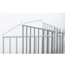 Badabulle Barrière réglable Safe & Protect XL Grise