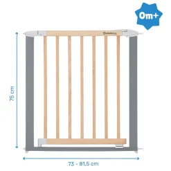 Badabulle Barrière Safe & Lock Bois Et Métal