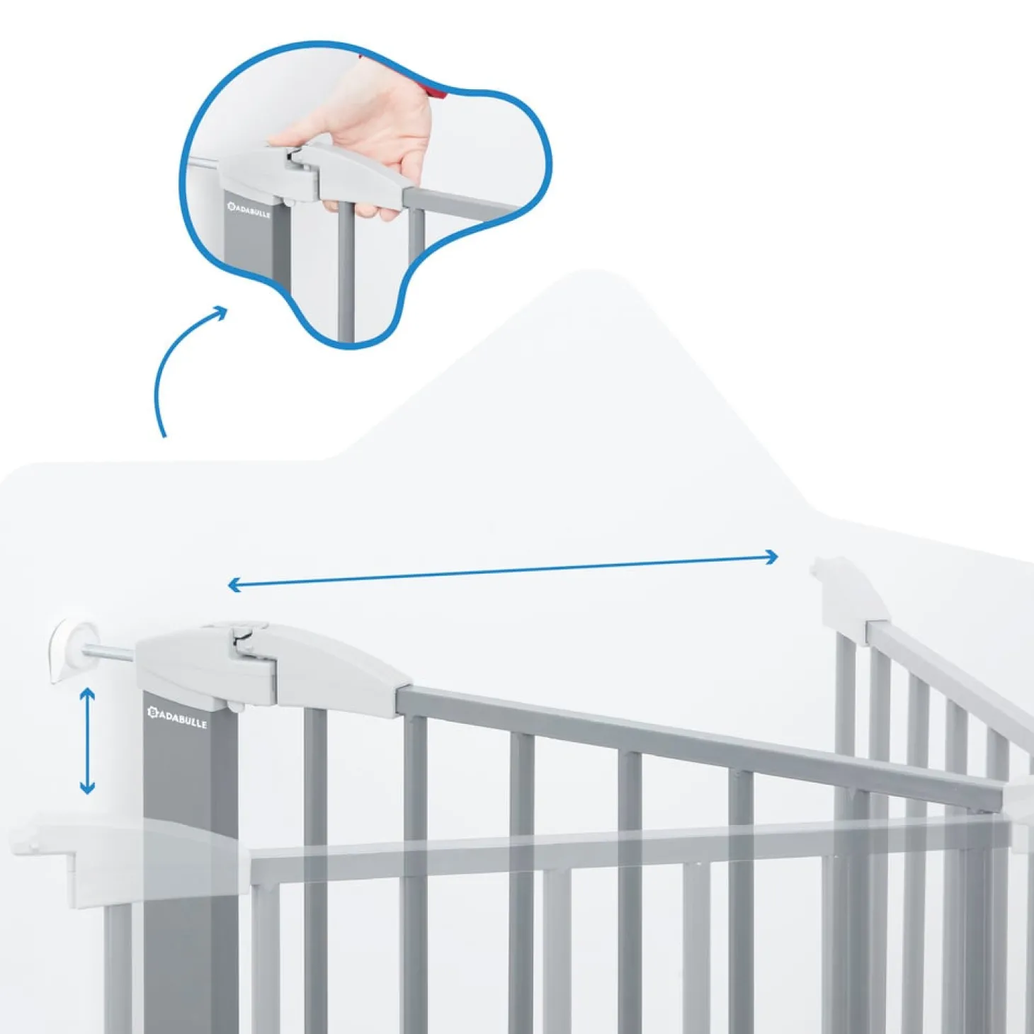 Badabulle Barrière Safe & Lock Métal