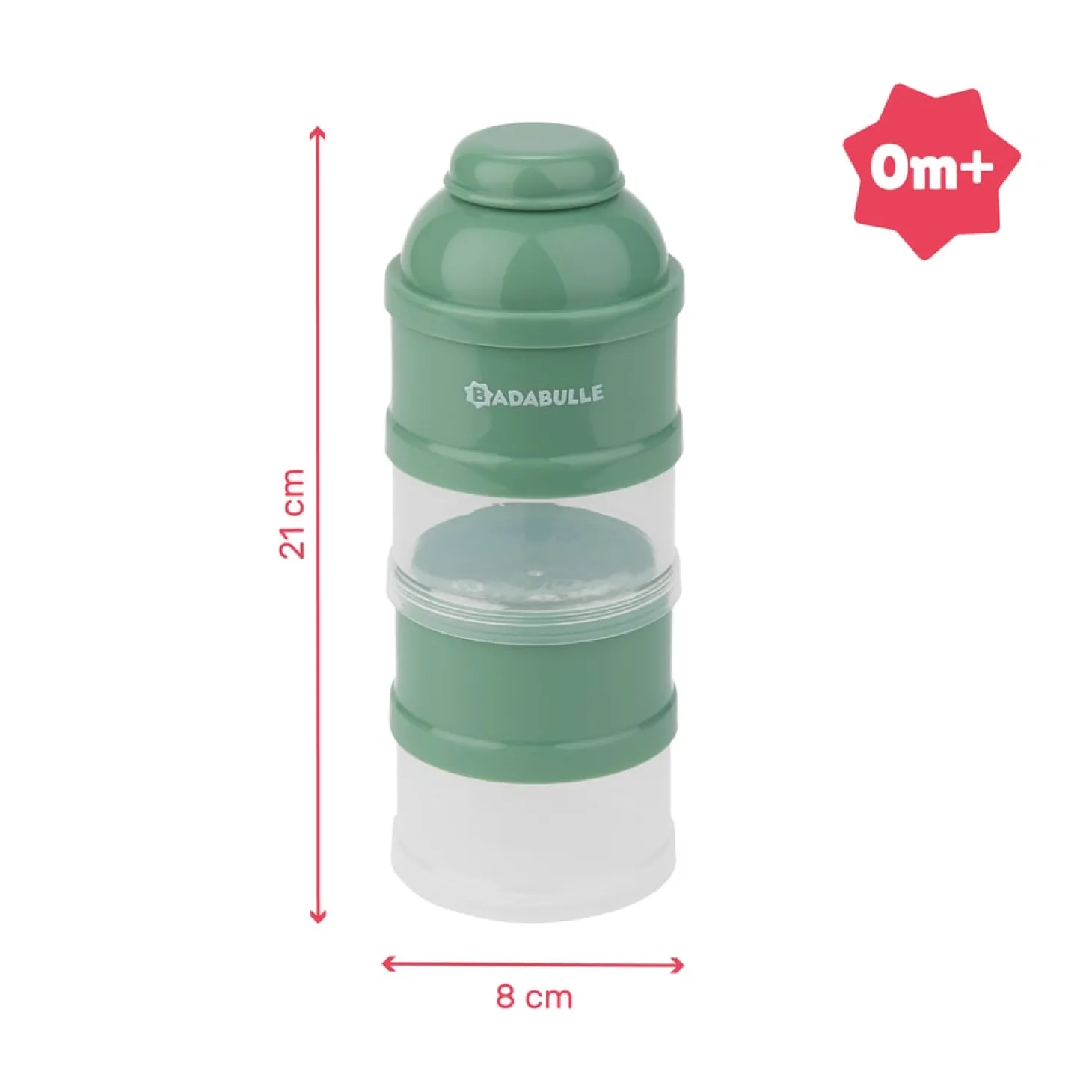 Badabulle Boîte doseuse Babydose Vert