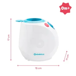 Badabulle Chauffe biberon Easy + pour maison et voiture Blanc/Bleu