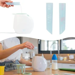 Badabulle                    Chauffe-Biberon Easy+ Maison-Voiture    Pastel Et Blanc