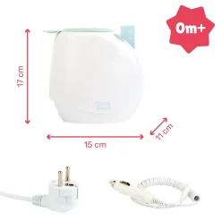 Badabulle                    Chauffe-Biberon Easy+ Maison-Voiture    Pastel Et Blanc
