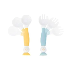 Badabulle Couverts d'apprentissage flexibles Multicolore