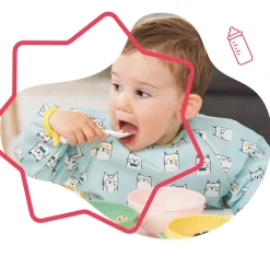 Badabulle Couverts d'apprentissage flexibles Multicolore