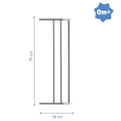 Badabulle                    Extension de barrière 18 cm    Metal