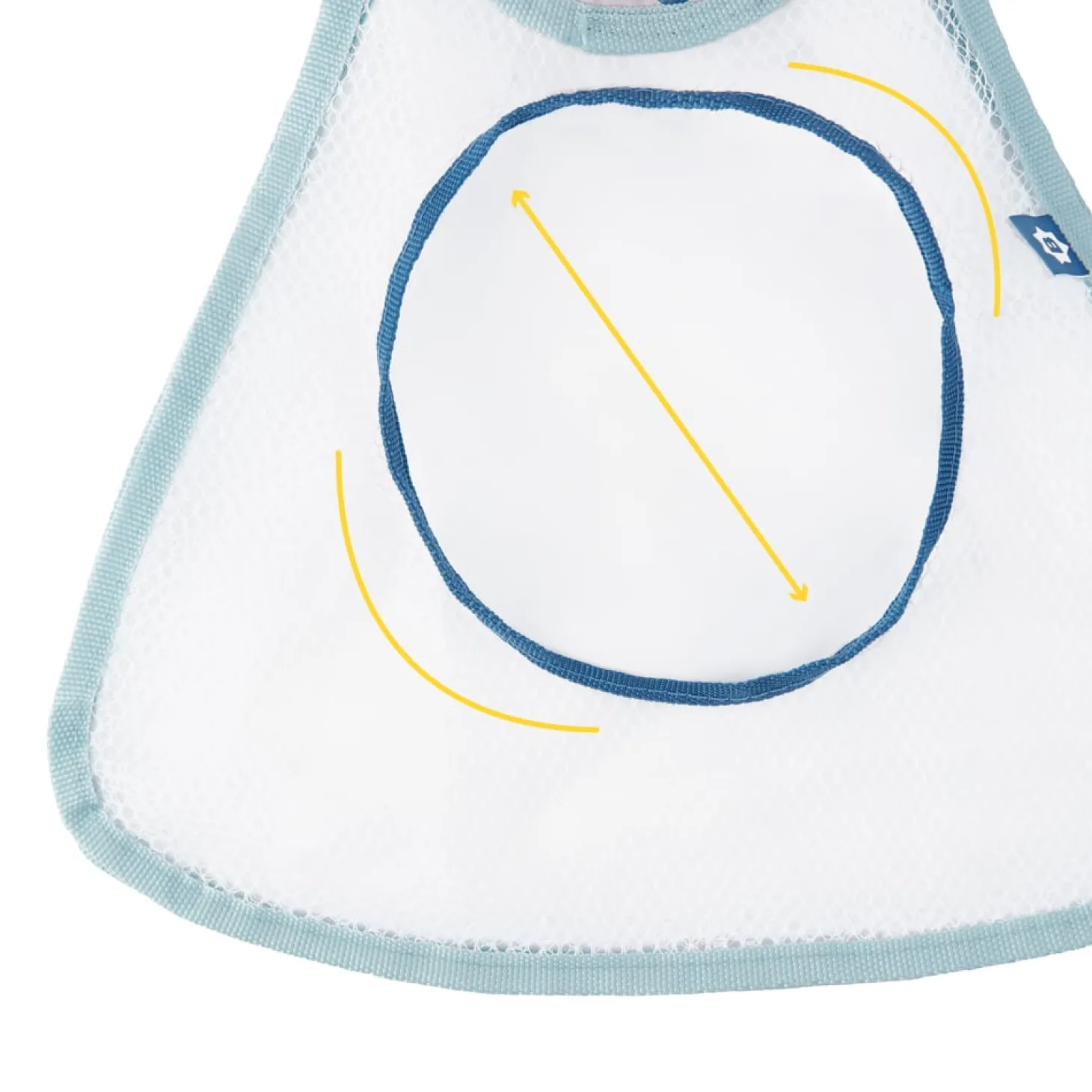 Badabulle Filet de rangement bain Bleu