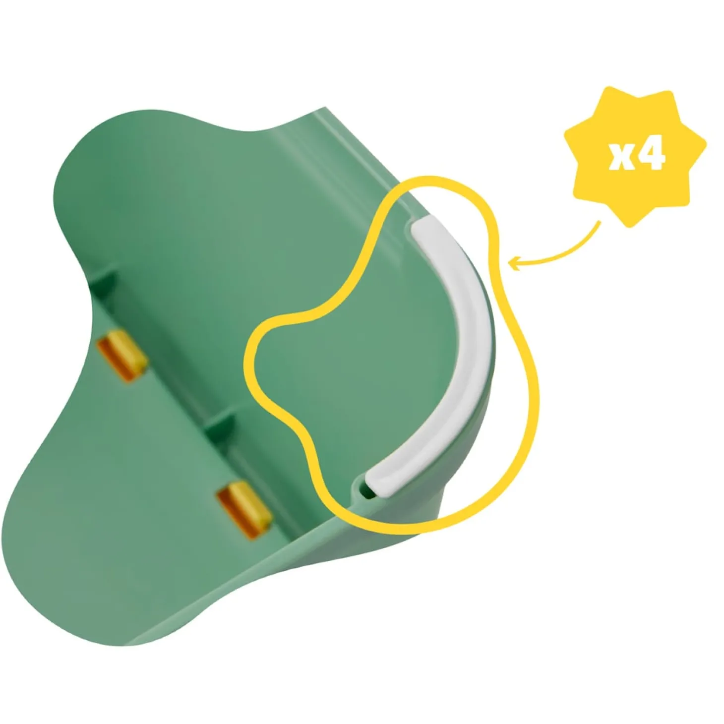 Badabulle Marche pied antidérapant Vert