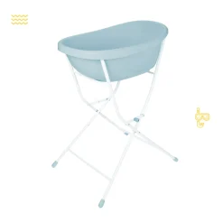 Badabulle Pied avec tuyau pour baignoire baleine Gris