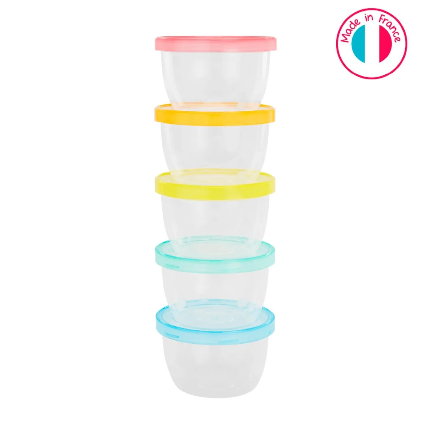 Badabulle 5 pots de conservation Babybowls Multicolore 250 ml