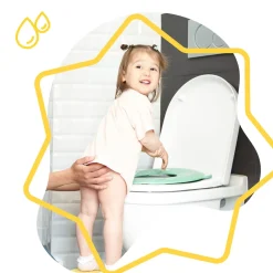 Badabulle Réducteur de toilette pliable Vert