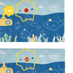 Badabulle Tapis de bain témoin de température bleu