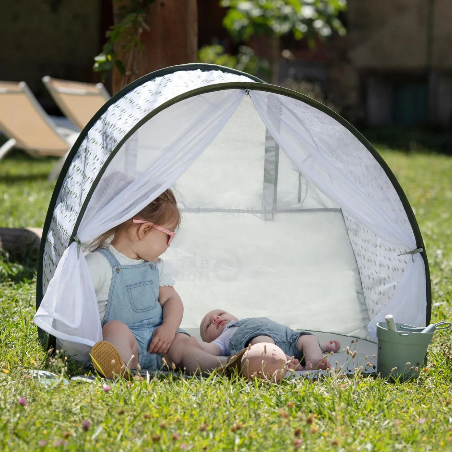 Badabulle Tente anti-UV Vert Sauge
