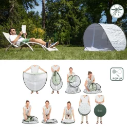 Badabulle Tente anti-UV Vert Sauge