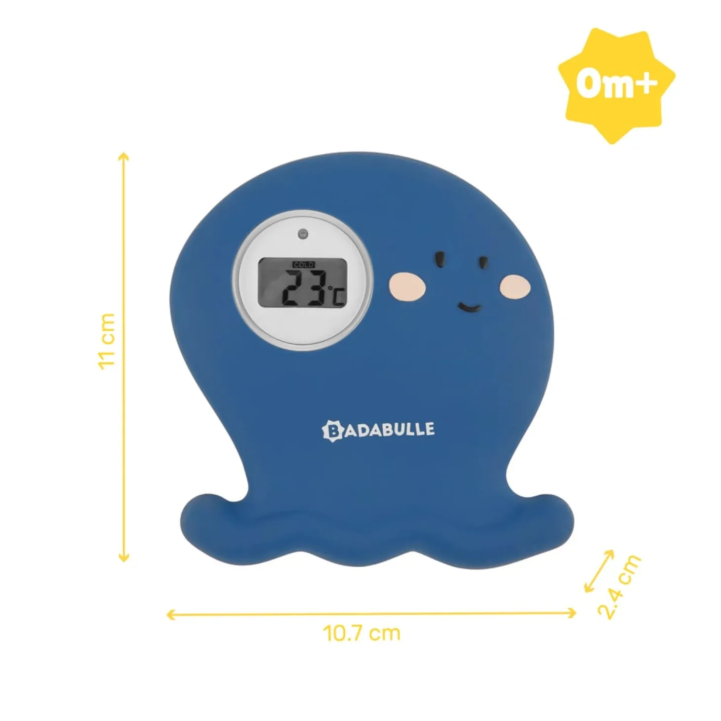 Badabulle Thermomètre de bain digital Bleu