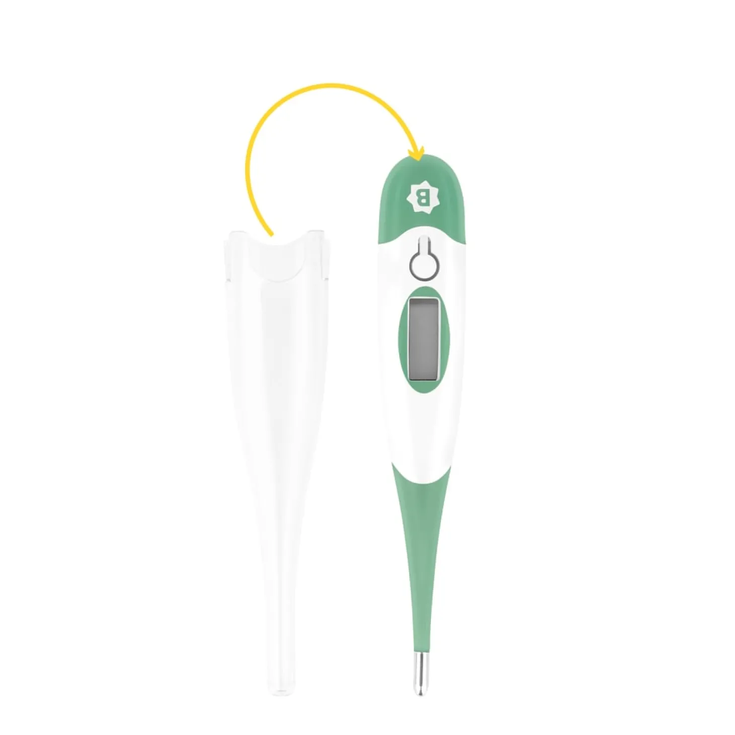 Badabulle Thermomètre embout souple Vert