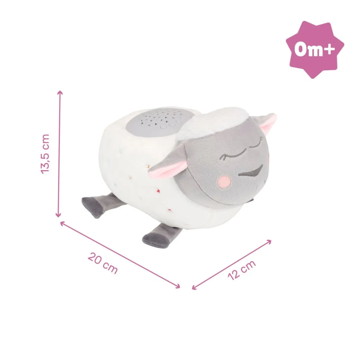 Badabulle Veilleuse mouton peluche Blanc