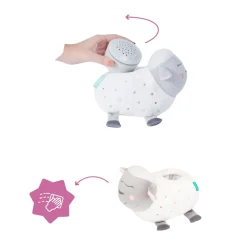 Badabulle Veilleuse mouton peluche Blanc