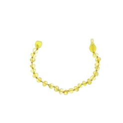 BalticWay                    Bracelet enfant en ambre  Baltique - forme baroque    Citrus Non Poli            13 cm