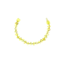 BalticWay                    Bracelet enfant en ambre  Baltique - forme baroque    Citrus            13 cm