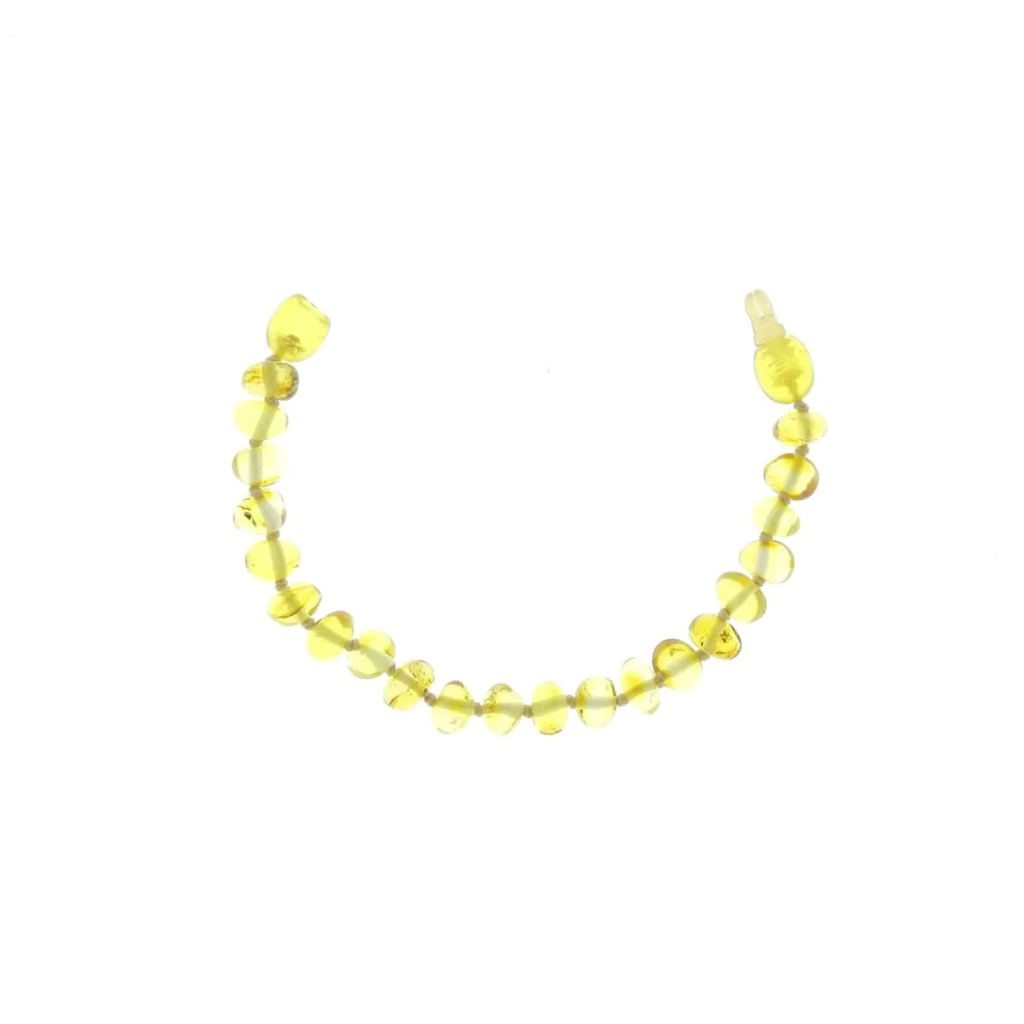 BalticWay Bracelet enfant en ambre Baltique - forme baroque Citrus 13 cm