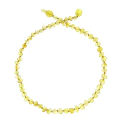 BalticWay                    Collier ambre Baltique - forme baroque    Citrus Non Poli            33 cm