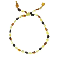 BalticWay                    Collier ambre Baltique - forme olives    Mix            33 cm