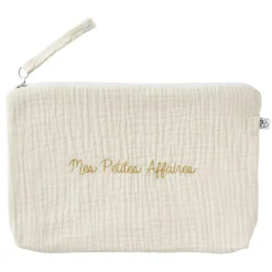 BB&Co                    Baby trousse gaze "Mes Petites Affaires"    marsala / nude