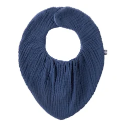 BB&Co Bavoir bandana bambou / gaze Indigo