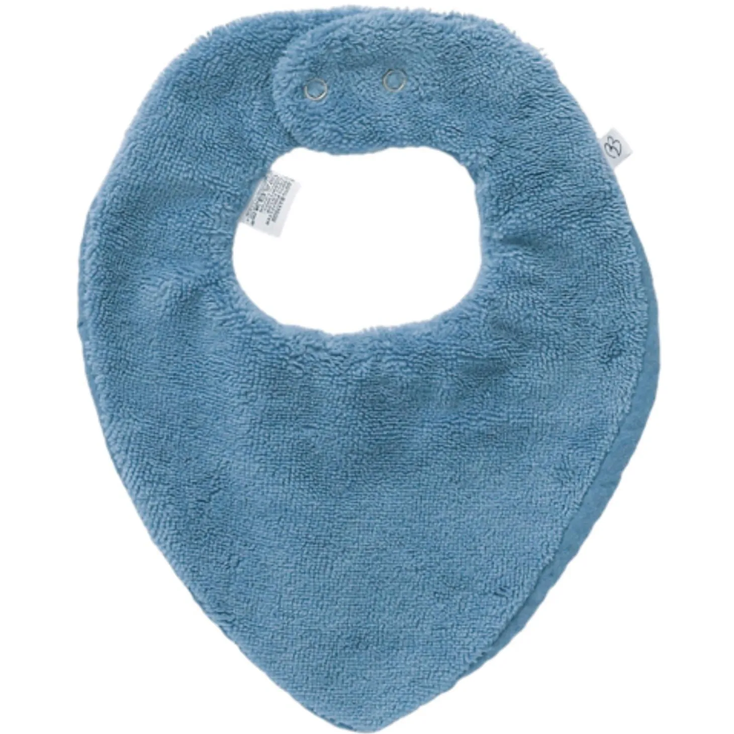 BB&Co Bavoir-bandana bambou/ gaze de coton Pierre Bleue