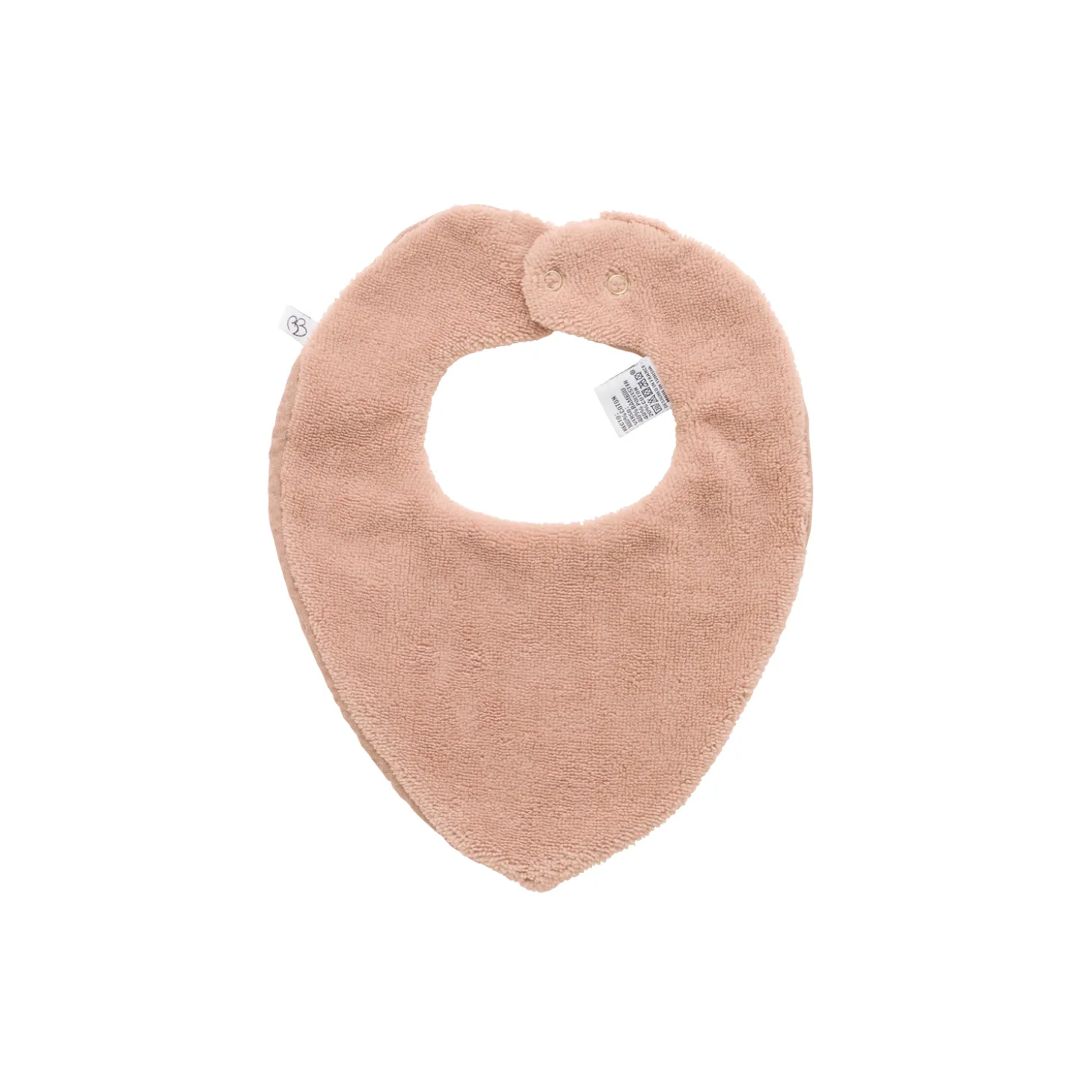 BB&Co Bavoir bandana réversible bambou / gaze de coton Mocha