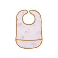 BB&Co                    Bavoir imperméable souple montgolfières    Crème/ Camel