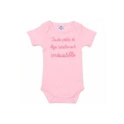 BB&Co                    Body manches courtes Toute petite    Rose Blush