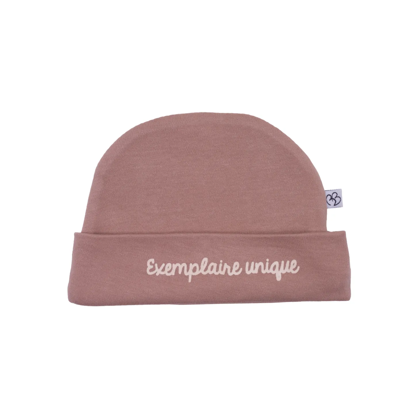 BB&Co Bonnet doublé pur coton Exemplaire unique Mocha Naissance