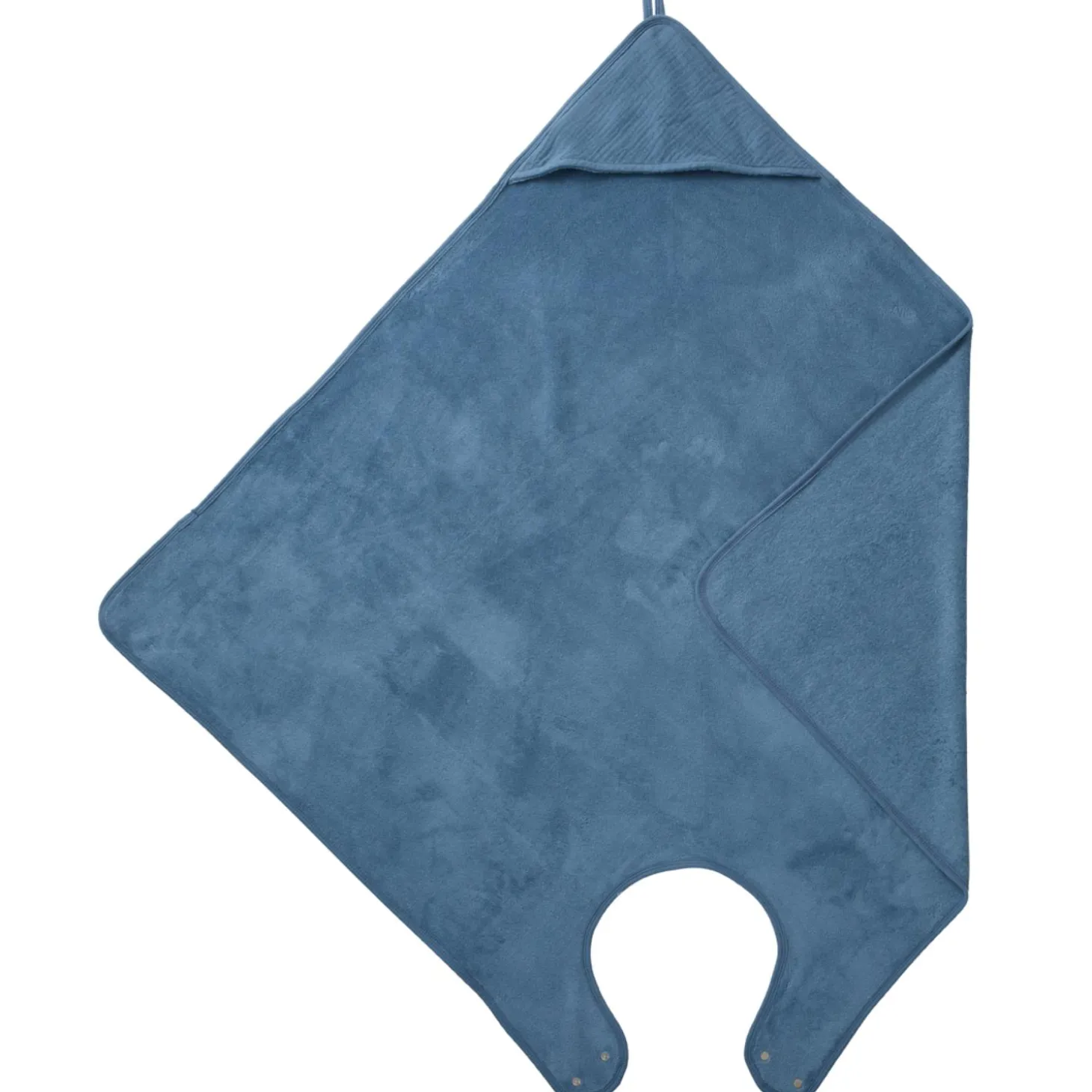 BB&Co Cape de bain tablier en éponge bambou Pierre Bleue 100x100 cm