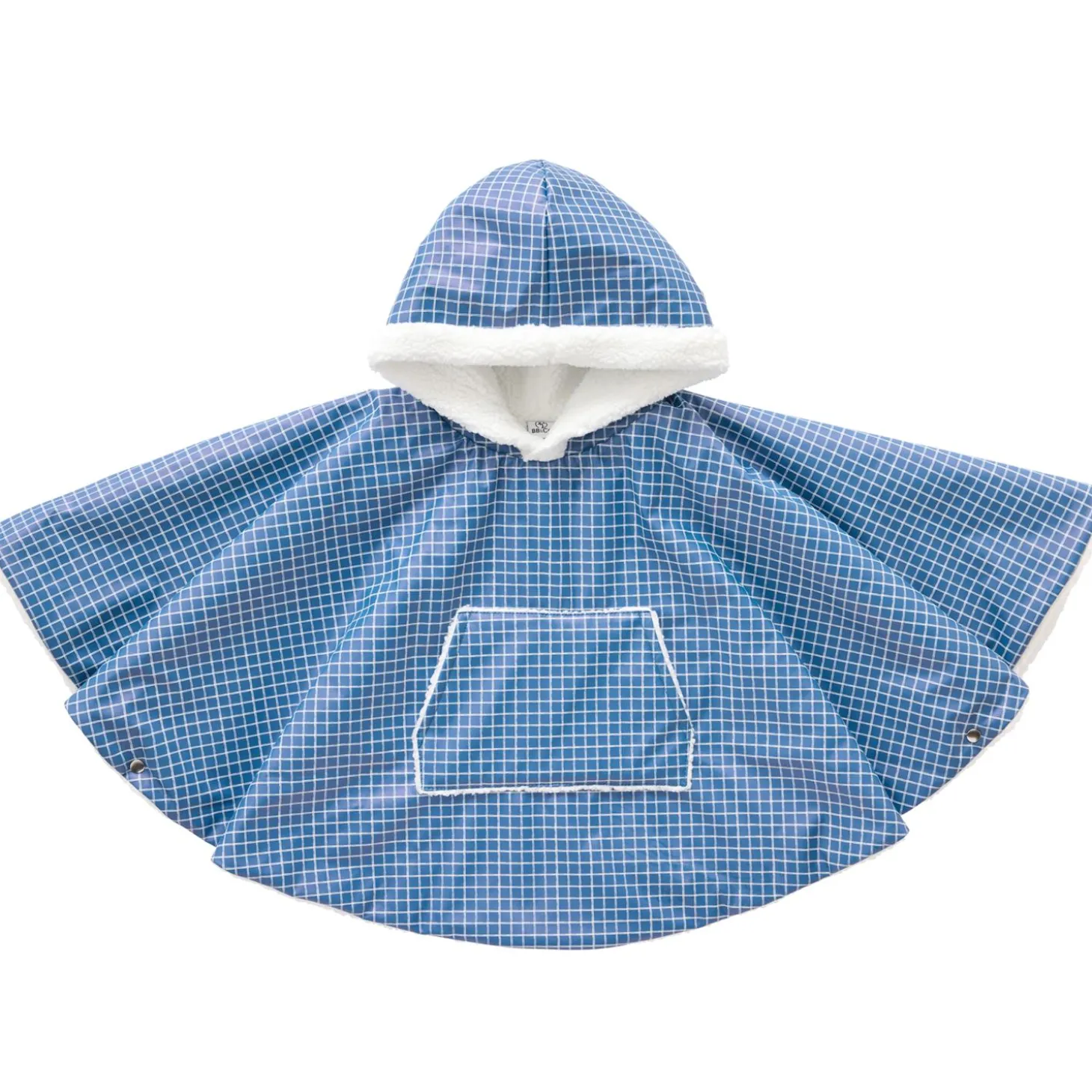 BB&Co Ciré bébé / sherpa Carreaux/Bleu 12-24 mois