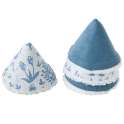 BB&Co                    Cônes pare-pipi imprimé forêt    Blanc/ Bleu