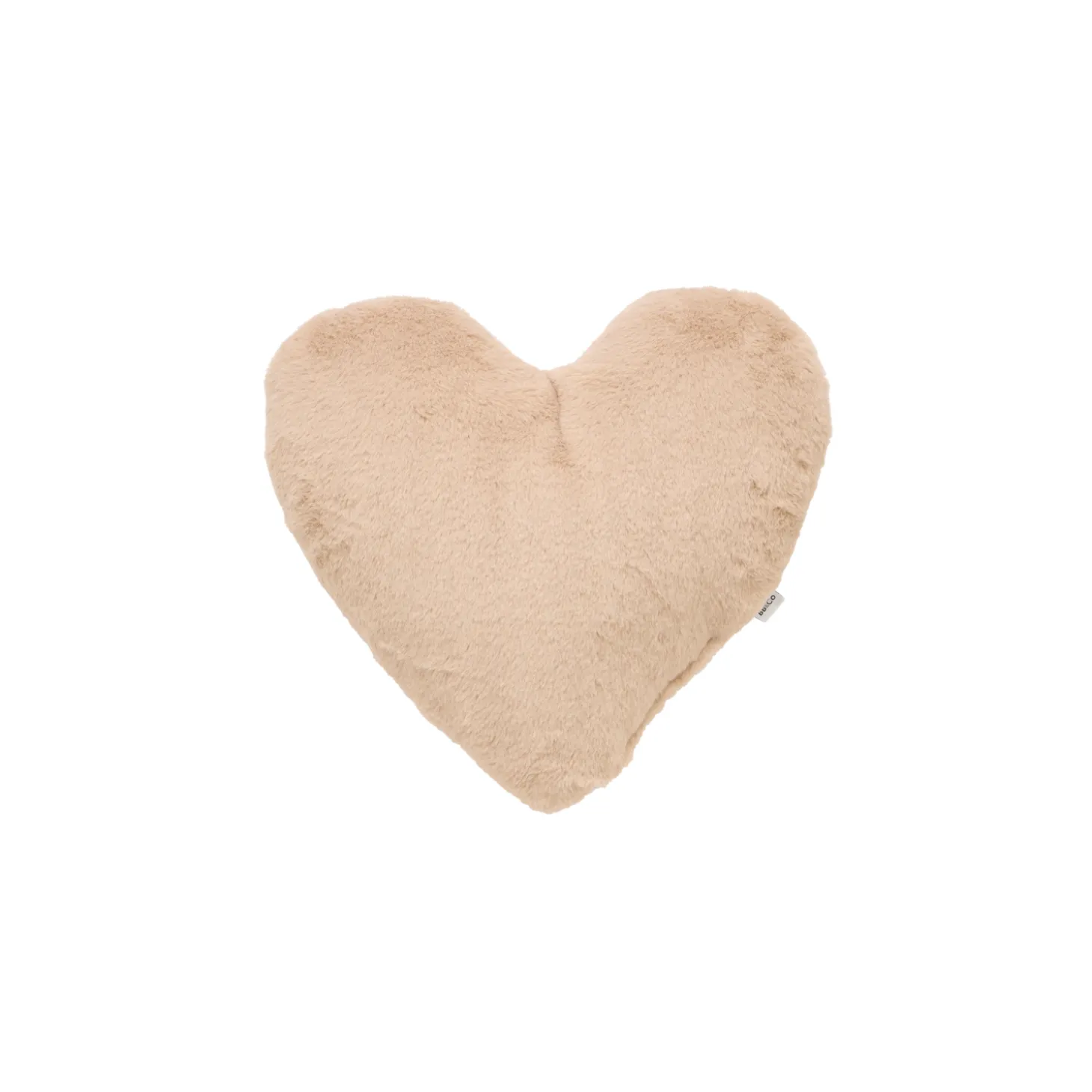 BB&Co Coussin coeur fausse fourrure Secret cottage Fleurs/ Beige