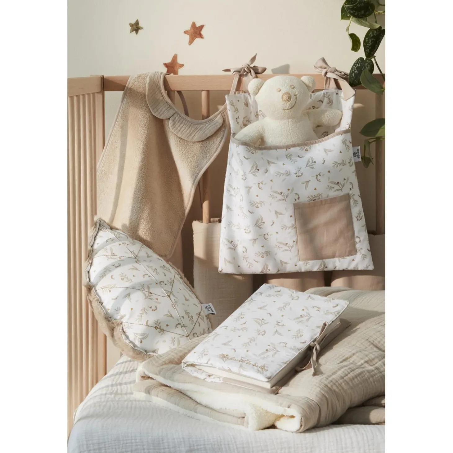 BB&Co Coussin forme feuille Daydream Multicolore