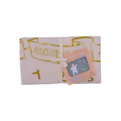 BB&Co Couverture décor pour photos + 2 accessoires Écru/ Biscuit 110 x 75 cm