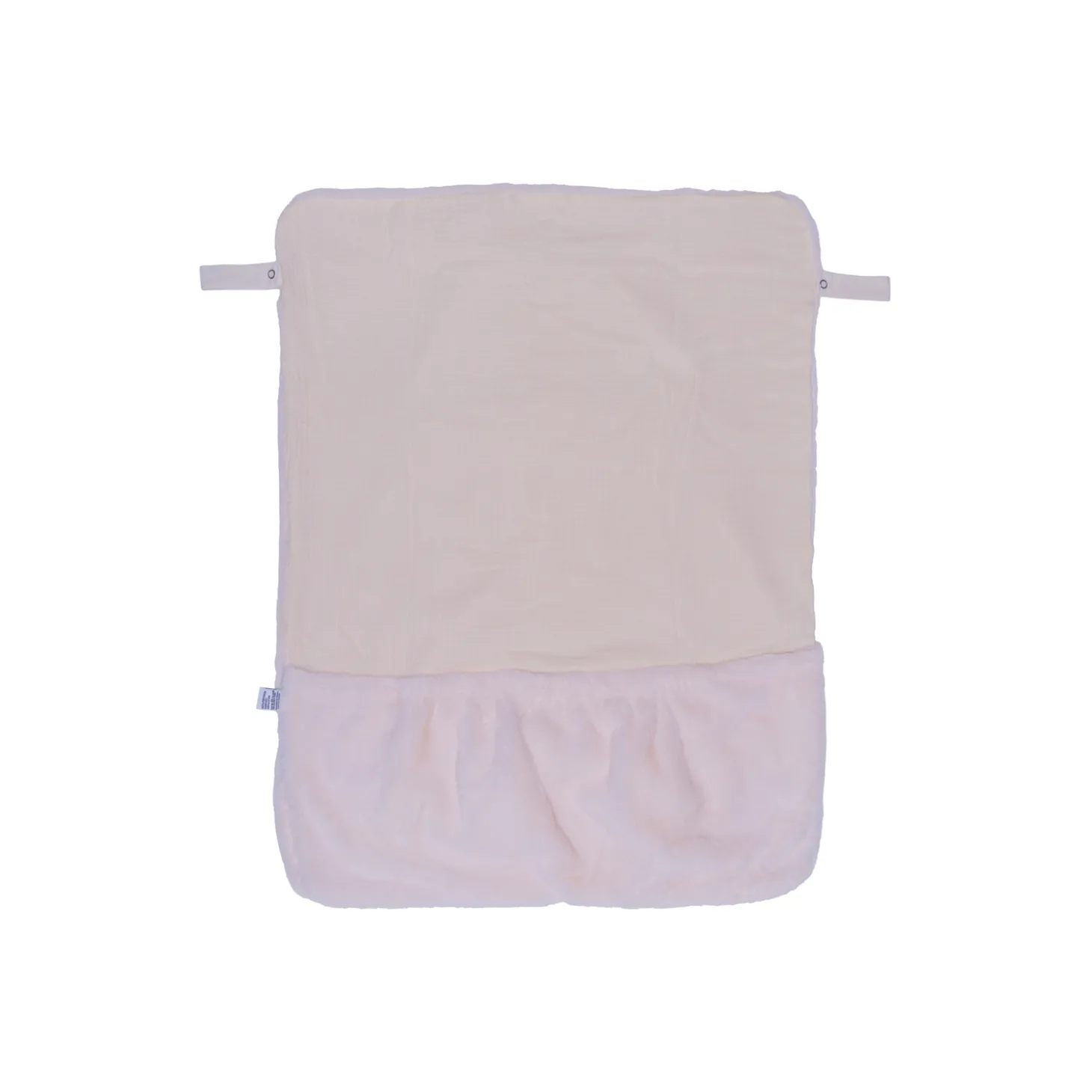 BB&Co Couverture nomade fausse fourrure angora Ivoire
