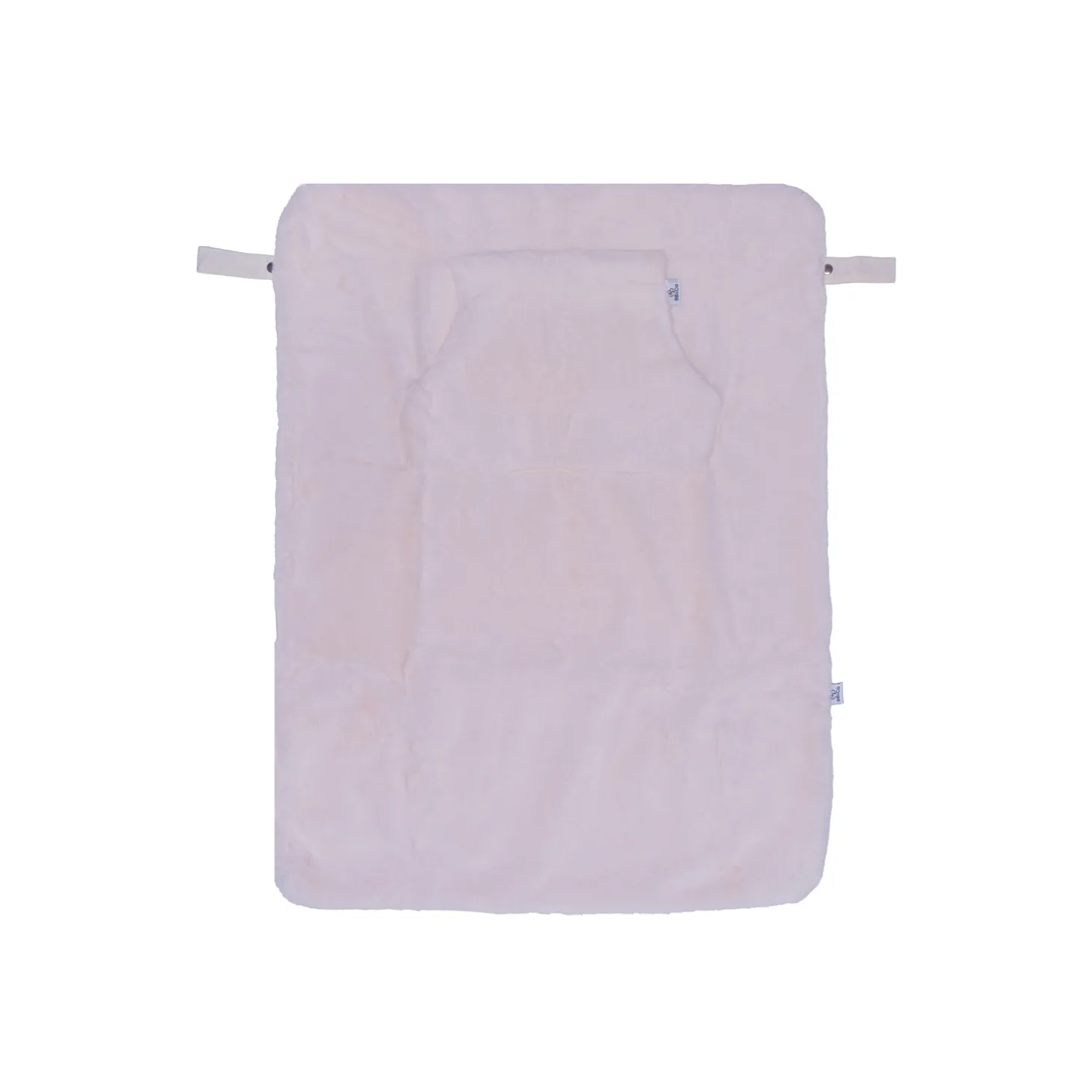 BB&Co Couverture nomade fausse fourrure angora Ivoire