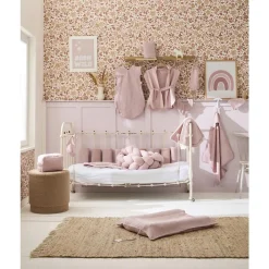 BB&Co                    Couverture peluche gaze & microfibre Mix&Match    Pétale            70x100 cm