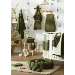 BB&Co Couverture peluche gaze et microfibre Fougère 70x100 cm